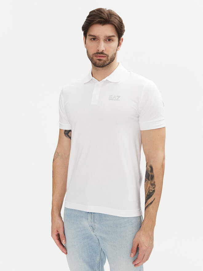 EA7 Emporio Armani EA7 Emporio Armani Poloshirt 8NPF14 PJVQZ 0100 Weiß Regular Fit