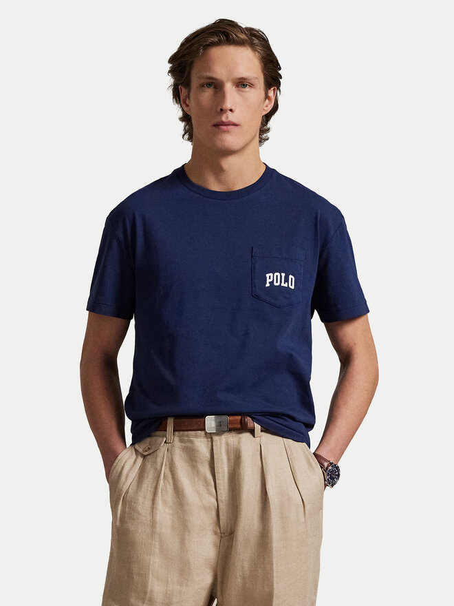 Polo Ralph Lauren Polo Ralph Lauren T-Shirt 710974585001 Dunkelblau Custom Slim Fit