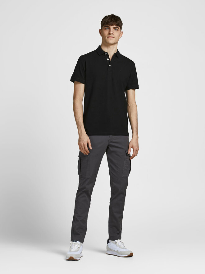 Jack&Jones Jack&Jones Polo marškinėliai Paulos 12136668 Juoda Slim Fit