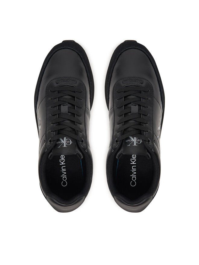 Calvin Klein Sneakers Calvin Klein Retro Runner Ess Lth-Sue HW0HW03248 Schwarz