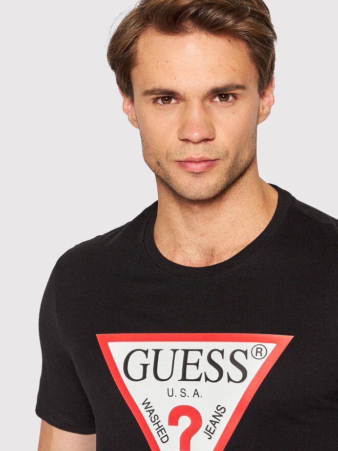 Guess Guess T-Shirt M2YI71 I3Z11 Μαύρο Slim Fit