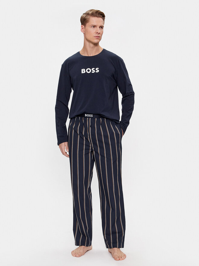 BOSS Boss Pizsama Easy 50488084 Sötétkék Regular Fit