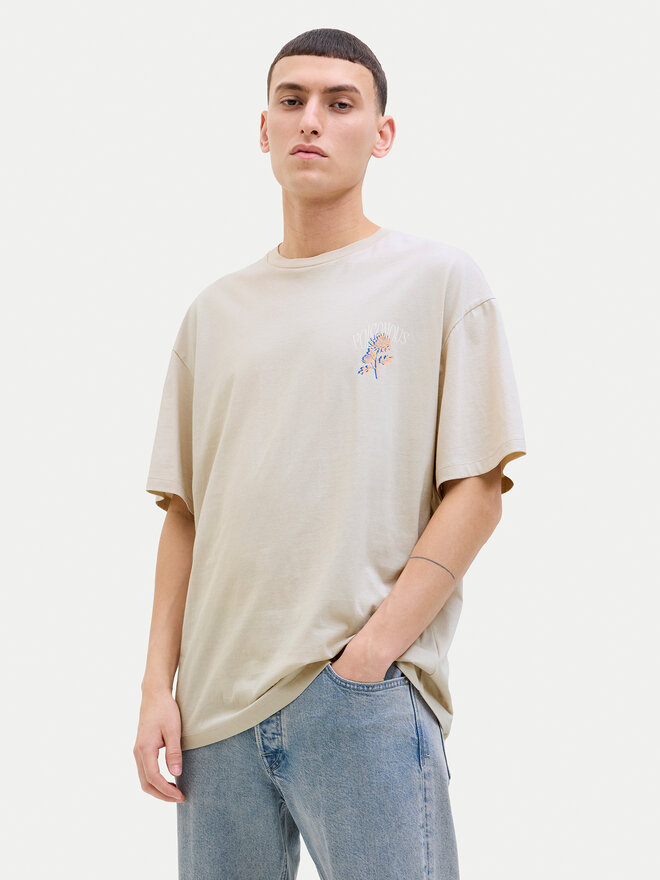 Jack&Jones Jack&Jones Camiseta Charge 12269384 Beis Relaxed Fit