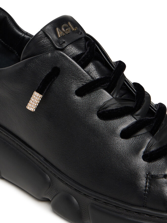 AGL Sneakersy AGL Sheila Vel Vet D938056PGKA0761013 Černá