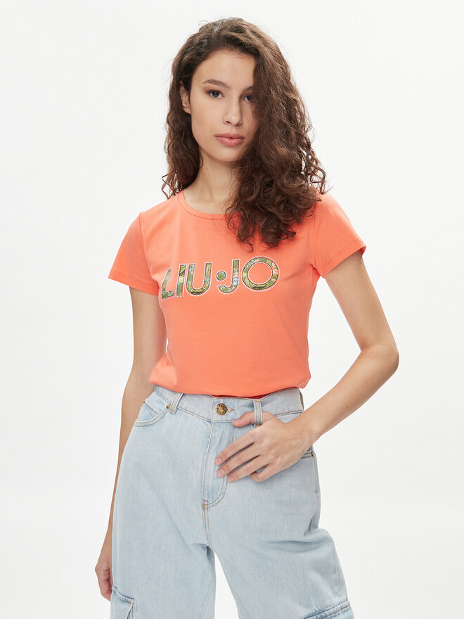 Liu Jo Liu Jo Marškinėliai VA4105 JS003 Oranžinė Regular Fit