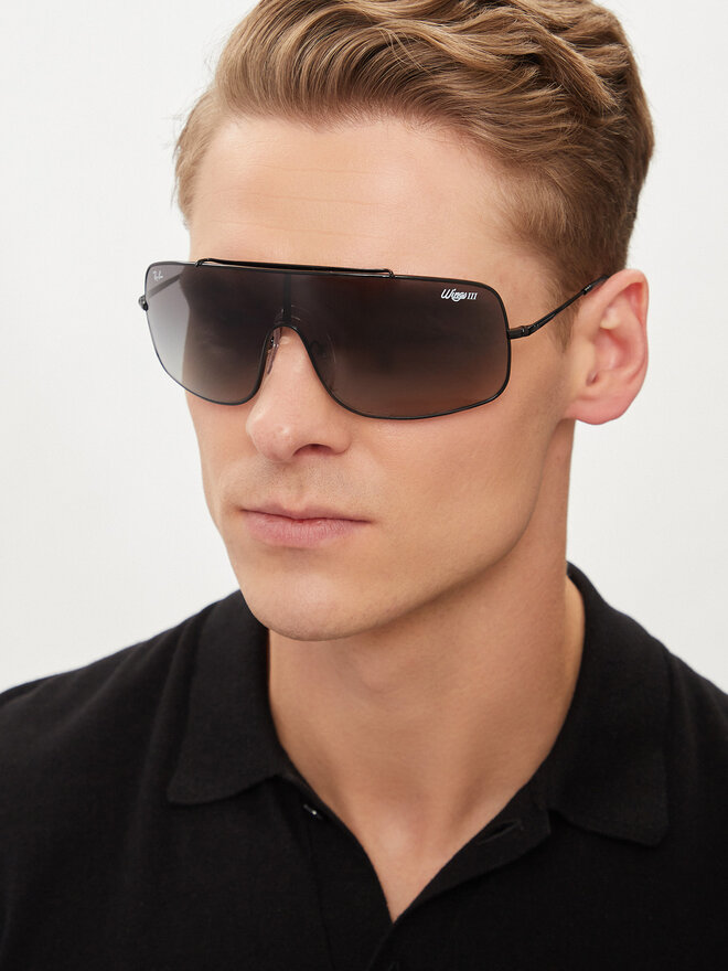 Occhiali da sole Ray Ban Wings III 0RB3897 002 11 Nero escarpe