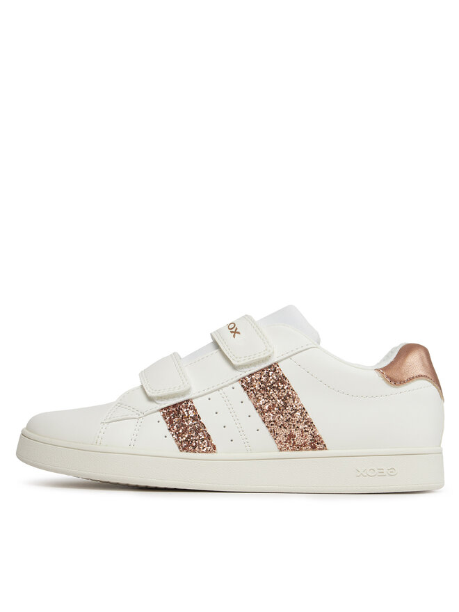 Geox Sneakersy Geox J Eclyper Girl J45LRA 000BC C1ZH8 D Bílá