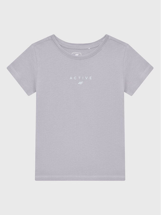 4F 4F Camiseta HJZ22-JTSD002 Gris Regular Fit
