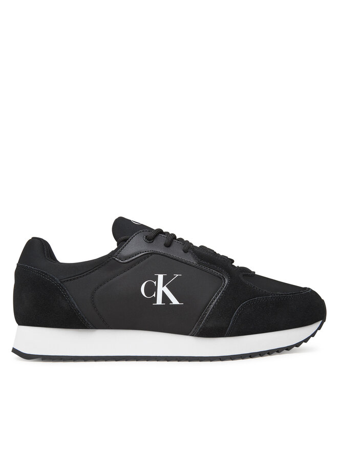 Calvin Klein Jeans Сникърси Calvin Klein Jeans Retro Runner Sock Lace Up Ny-Su YM0YM01326 Черен