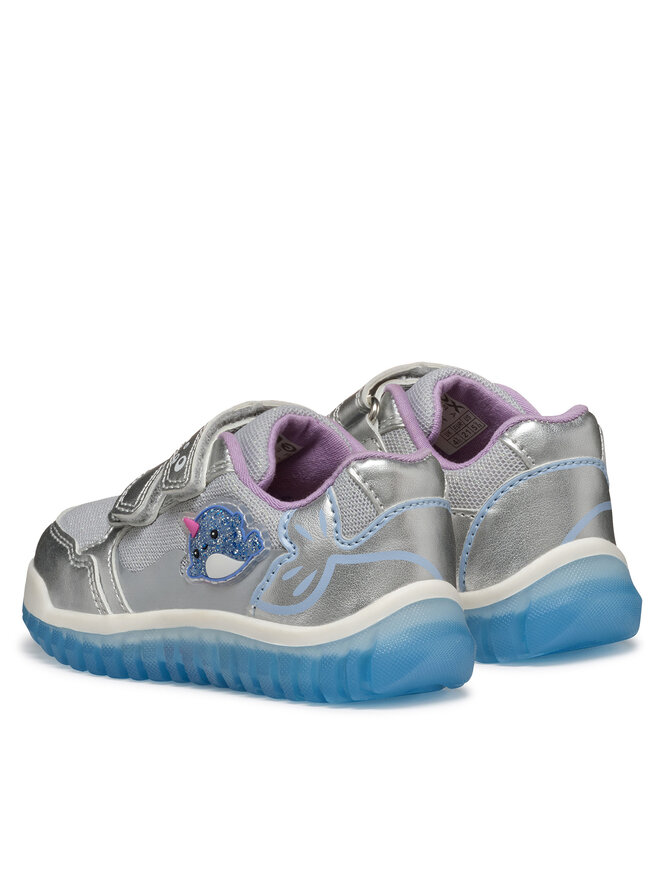 Geox Sneakersy Geox B Lightyloo B5561A 0AJAS C1294 Strieborná