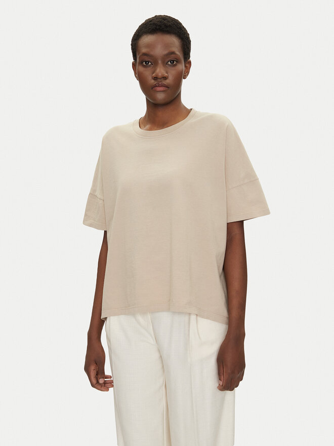 Bomboogie Bomboogie Camiseta TW7441TJOR5 Beis Relaxed Fit