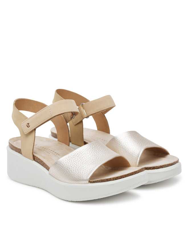 ECCO Sandály ECCO Flowt Wedge 27231360704 Zlatá