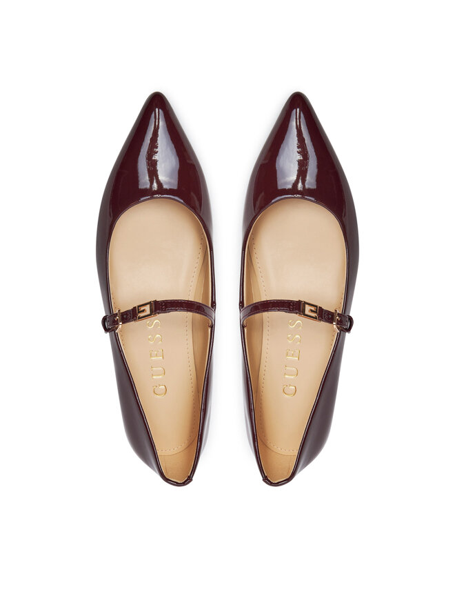 Guess Baleriny Guess Dannel FLFDAN PAF08 Bordowy