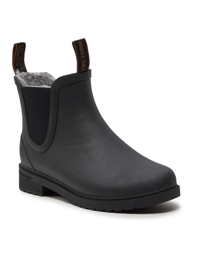 Tretorn Гумени ботуши Tretorn Chelsea Classic Winter 47338010 Черен