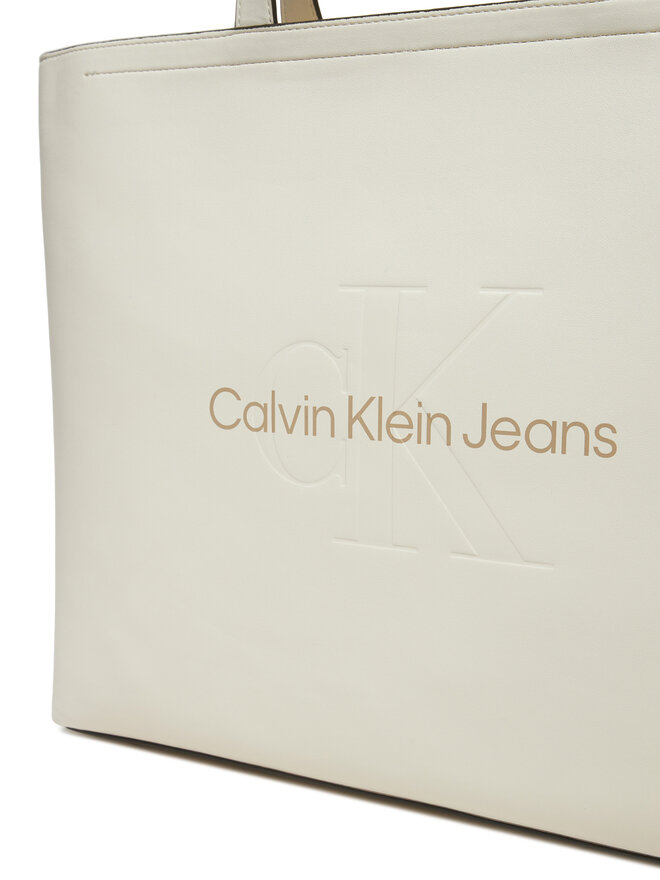 Calvin Klein Jeans Torebka Calvin Klein Jeans Sculpted Slim K60K612222 Biały