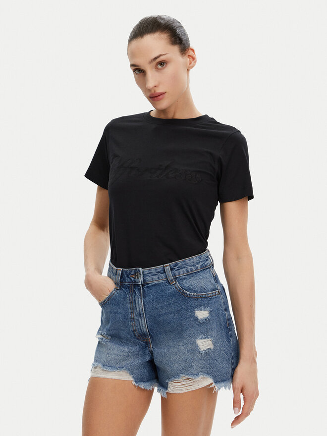 Silvian Heach Silvian Heach Camiseta GPP25110TS Negro Regular Fit