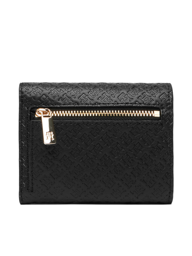 Tommy Hilfiger Geldbörse Tommy Hilfiger Th Icon Trifold Mono AW0AW18484 Schwarz