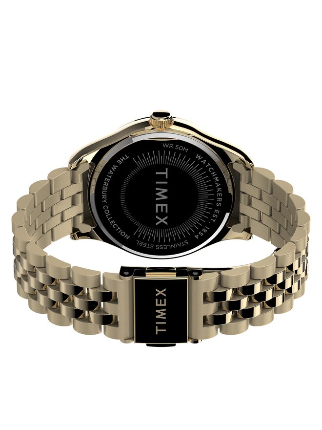 Timex Zegarek Timex Waterbury TW2V45700 Złoty