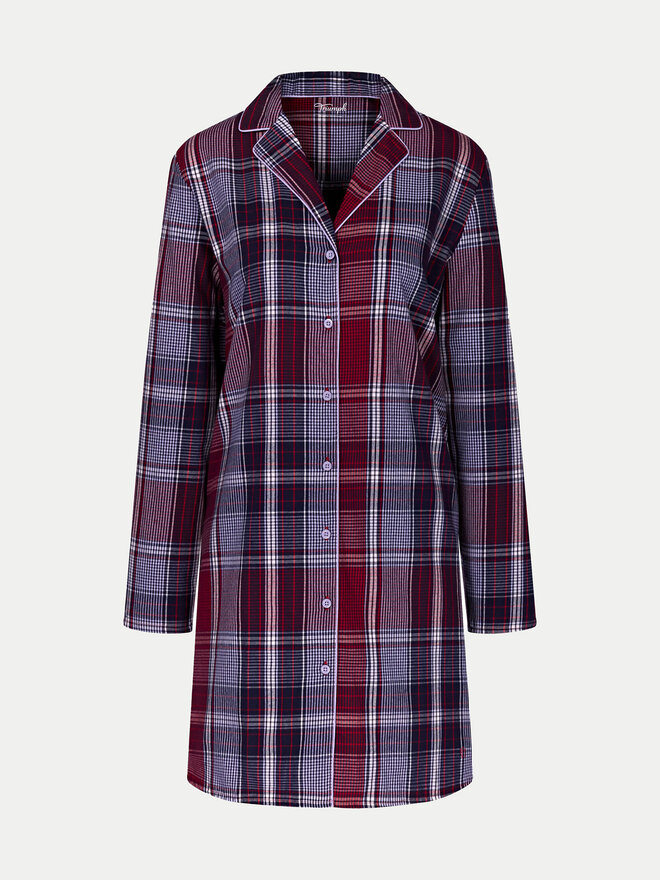 Triumph Triumph Naktiniai marškiniai Boyfriend NDW X Checks 10216520 Vyšninė