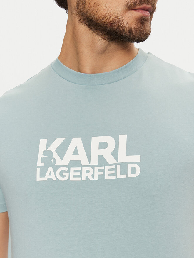 KARL LAGERFELD KARL LAGERFELD T-Shirt 755087 551235 Himmelblau Regular Fit