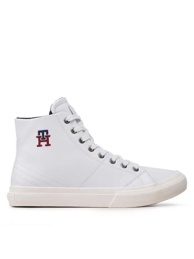 Tommy Hilfiger Sneakers Tommy Hilfiger Th Hi Vulc Street Leather FM0FM04739 Weiß