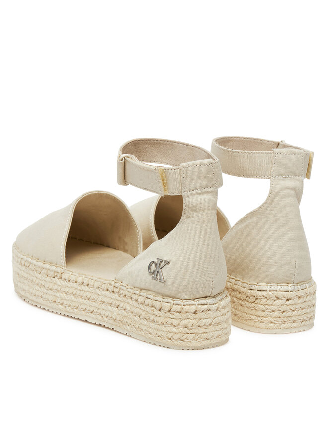 Calvin Klein Jeans Espadrile Calvin Klein Jeans Flatform Espadrille Sling Mg YW0YW01735 Bež