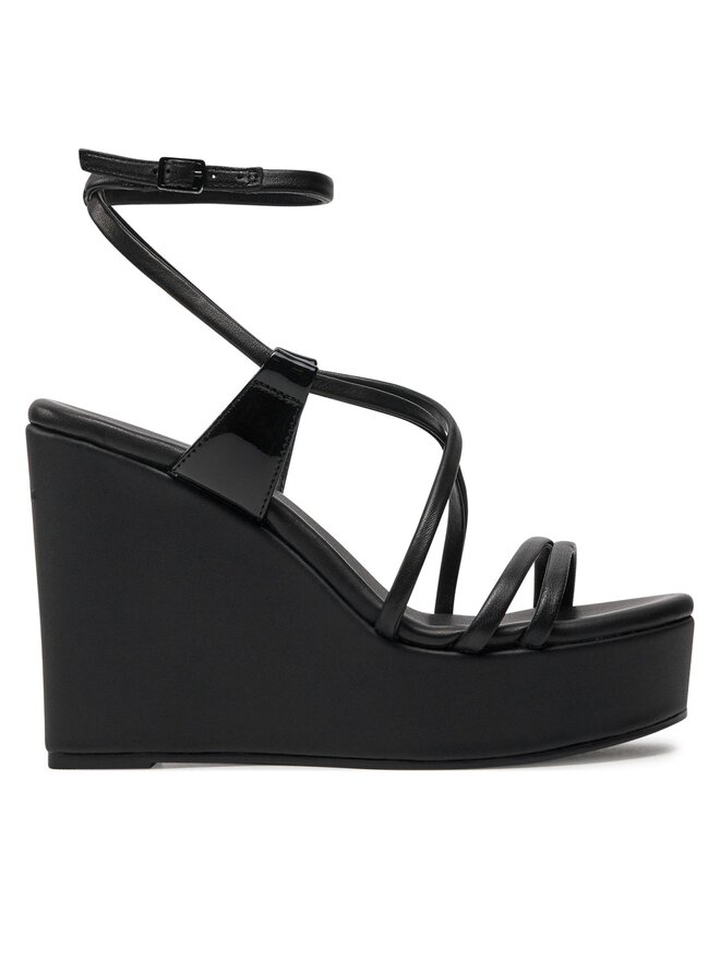 Calvin Klein Sandalen Calvin Klein Wedge Sandal 70 Lth HW0HW01952 Schwarz