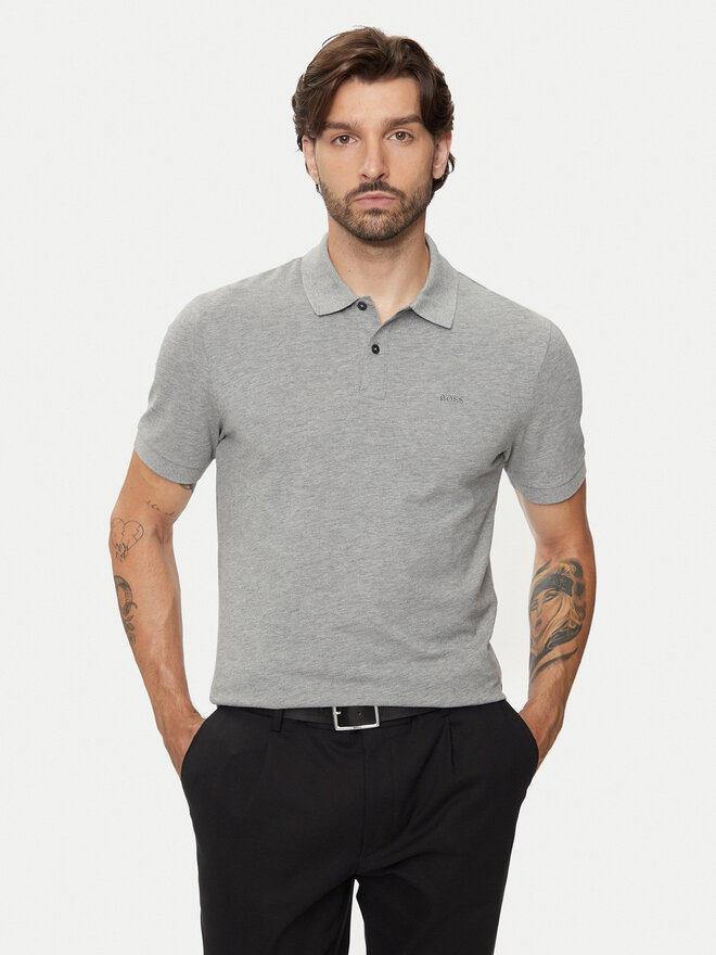 BOSS Boss Poloshirt Pallas 50468362 Grau Regular Fit