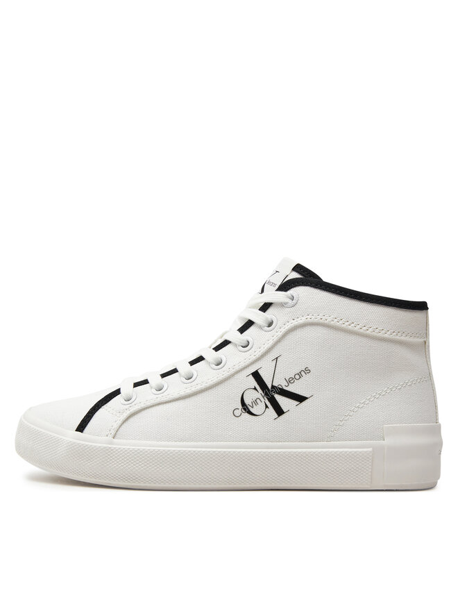 Calvin Klein Jeans Сникърси Calvin Klein Jeans Skater Vulcanized High Cs Ml Mr YW0YW01454 Бял
