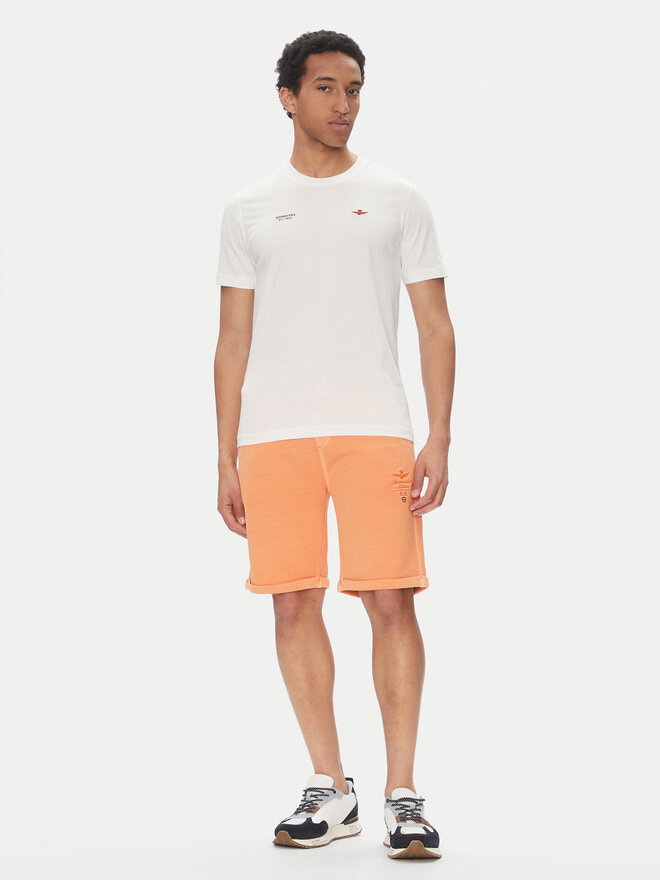 Aeronautica Militare Aeronautica Militare Marškinėliai 251TS2429J634 Balta Regular Fit