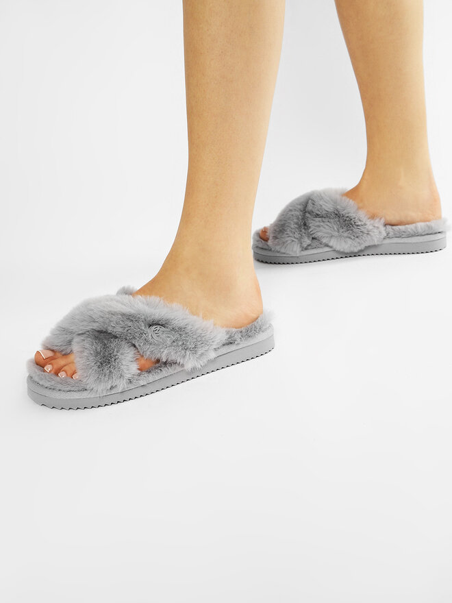 MICHAEL Michael Kors Hausschuhe MICHAEL Michael Kors Lala Slipper 40R1LAFP1D Grau