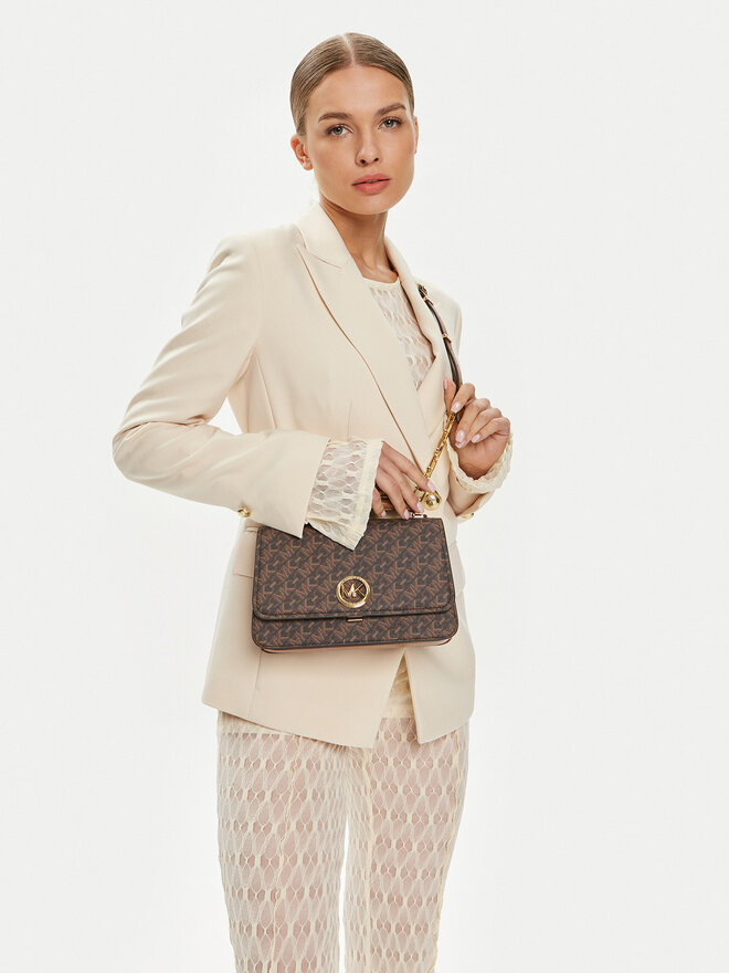 ミディ/30包 Сумка MICHAEL Michael Kors Delancey 30T4GD8S6B Коричневий