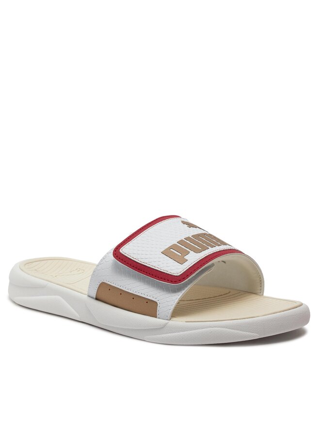 Pantoletten Puma Royalcat Comfort Dragon Year 395423 01 WeiB eschuhe.at