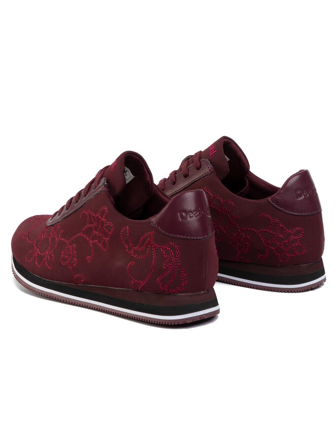 Desigual Tenisice Desigual Shoes Pegaso Floral Chain 19WSKP18 Tamnocrvena