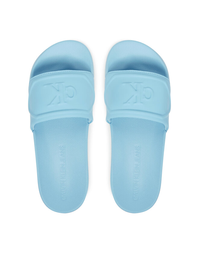 Calvin Klein Jeans Pantoletten Calvin Klein Jeans Slide Pu Hf Mg YW0YW01879 Himmelblau
