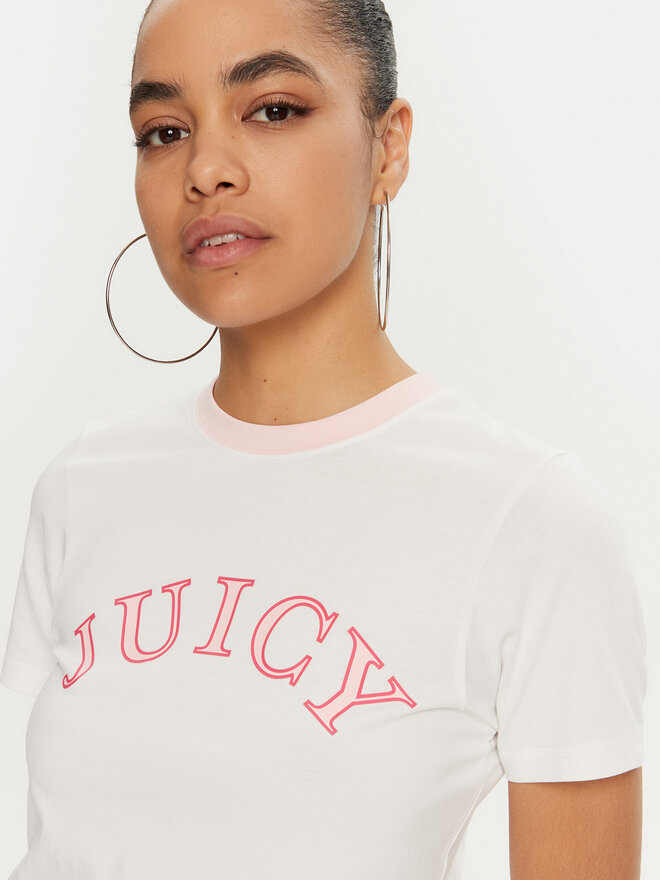 Juicy Couture Juicy Couture Camiseta College Gf JCSCT224414 Blanco Regular Fit