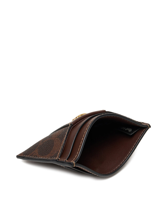 Coach Etui za kreditne kartice Coach CBY80 Rjava