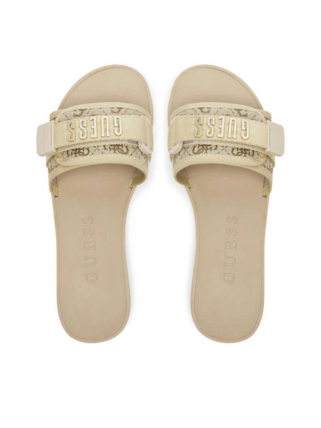 Guess Klapki Guess FLJELY LEL19 Złoty