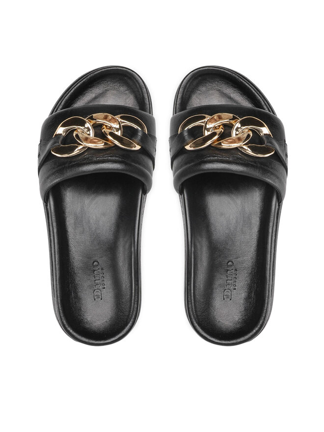 Dune London Papucs Dune London Leon 484 0079510780002 Fekete