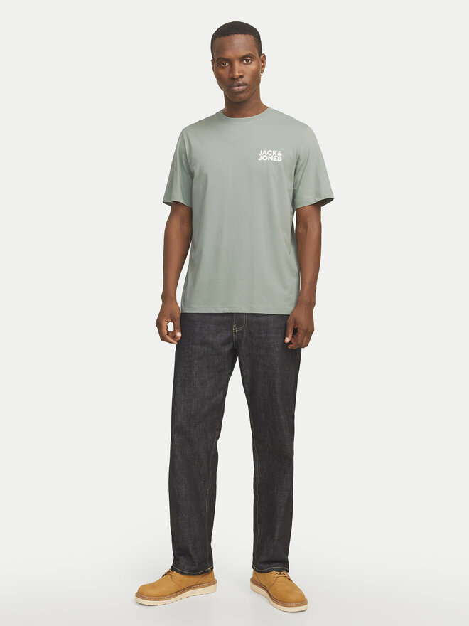 Jack&Jones Jack&Jones Póló Corp Logo 12151955 Zöld Standard Fit