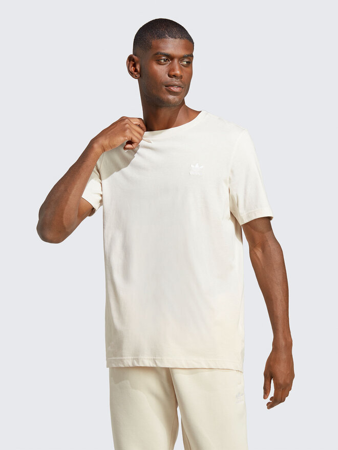 adidas adidas T-Shirt Trefoil Essentials T-Shirt IA4871 Beige Regular Fit