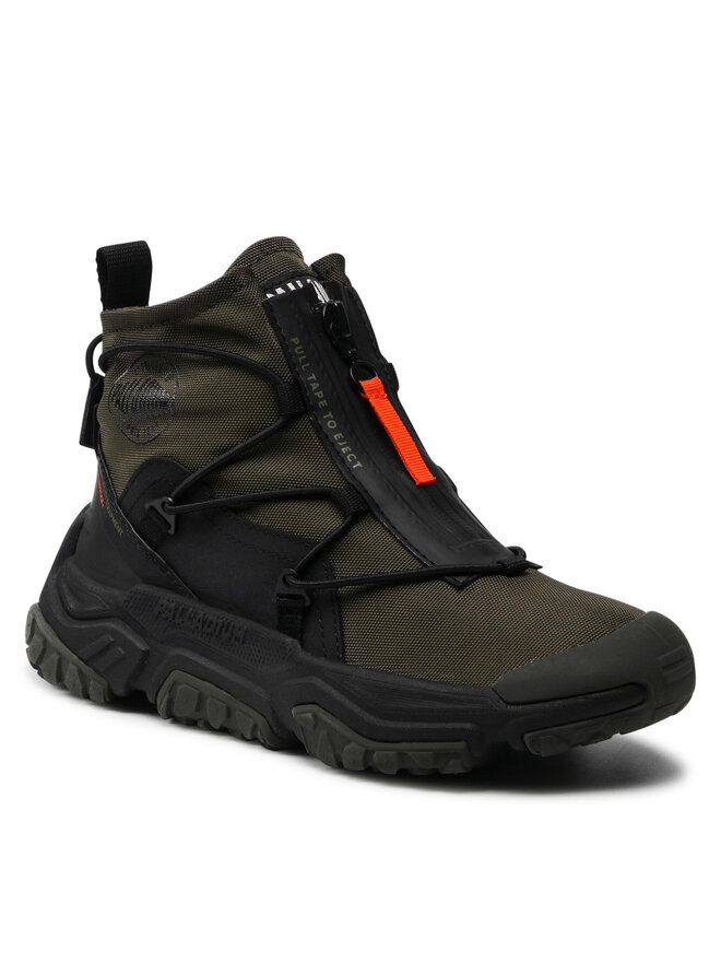 Schnurstiefeletten Palladium Off Grid Hi Zip Wp 77169 309 M Grun eschuhe
