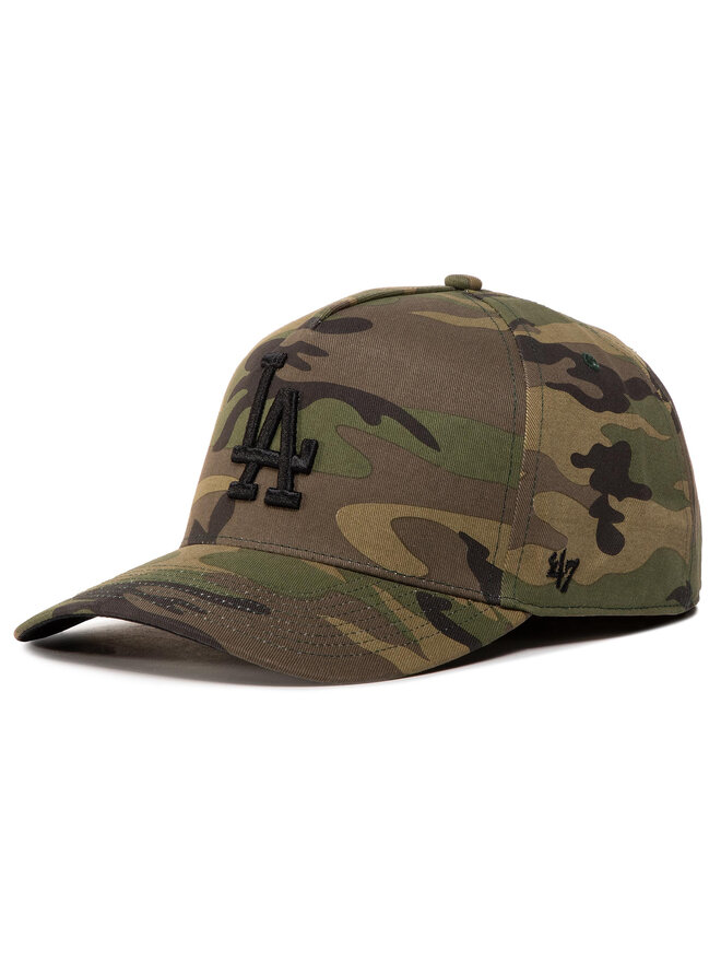 47 Brand Czapka z daszkiem 47 Brand Mlb Los Angeles Dodgers Grove B-GRVSP12CNP-CMA Zielony