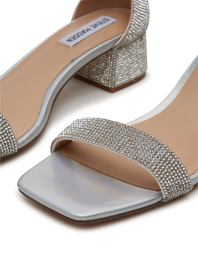 Steve Madden Sandały Steve Madden Gena-R SM11003580 Srebrny