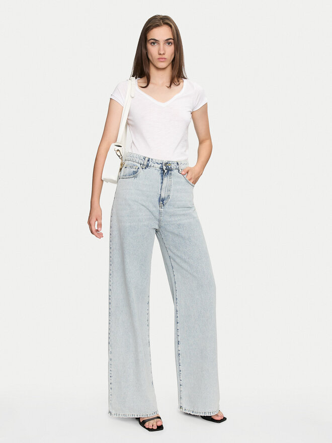 Sisley Sisley Футболка 3TNHL4007 Білий Regular Fit