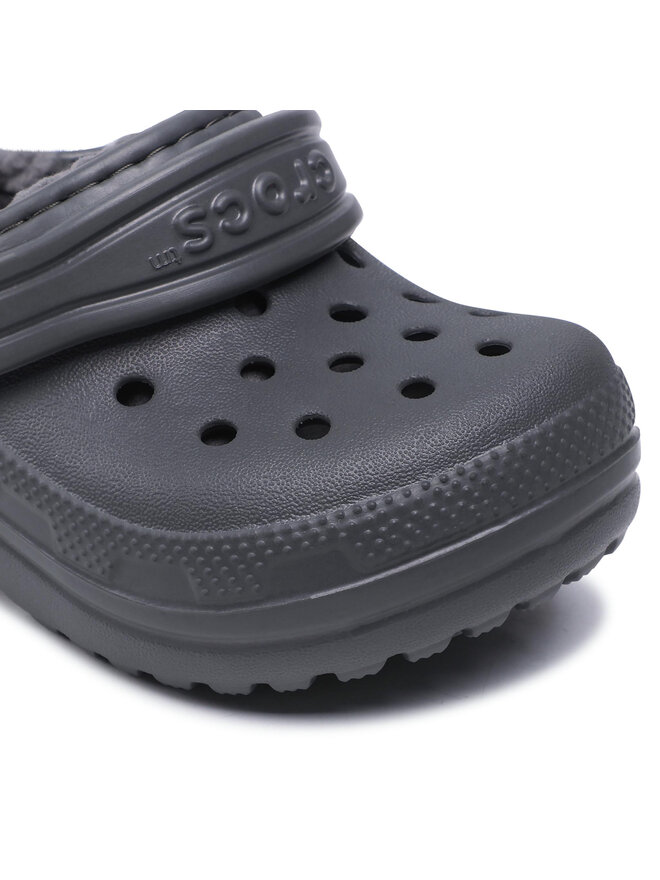 Crocs Şlapi Crocs Classic Lined Clog K 203506 Gri