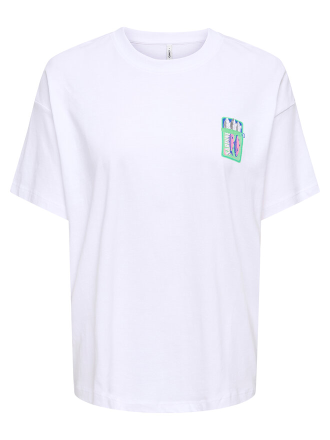 ONLY ONLY T-Shirt Vivvi 15346761 Weiß Regular Fit