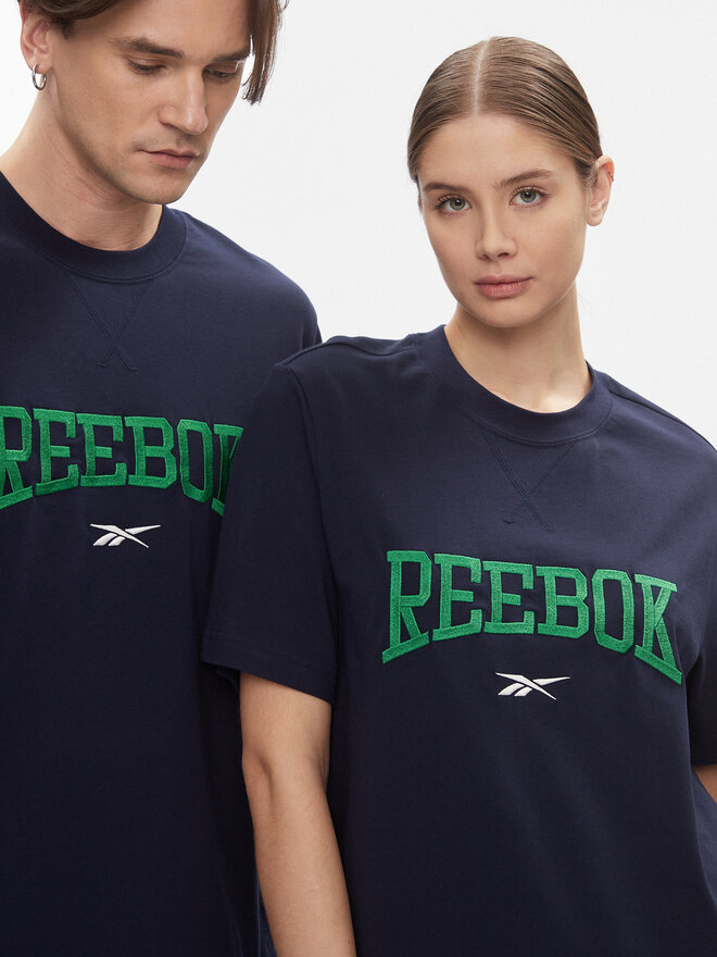 Reebok Reebok Póló Classics Varsity T-Shirt HS9182 Sötétkék