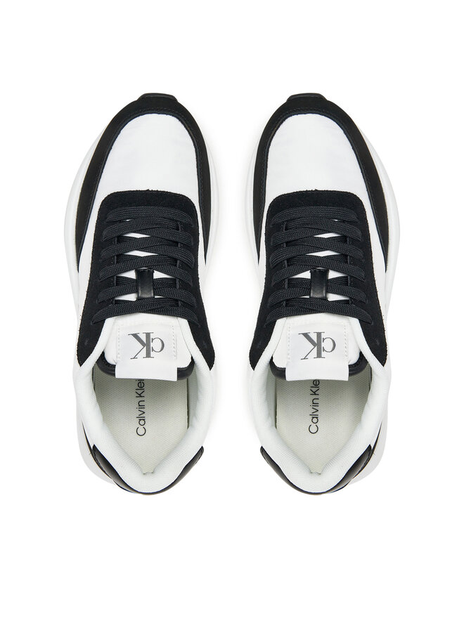 Calvin Klein Jeans Αθλητικά Calvin Klein Jeans Athleisure Runner Laceup Mix Wn YW0YW01774 Λευκό