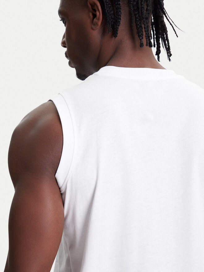 Kappa Kappa Tank-Top Logo Corpo Cadwal 303HZB0 Weiß Regular Fit